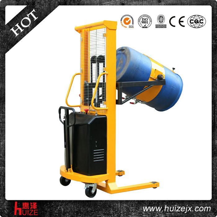 半電動(dòng)多功能油桶車（單門架，夾塑桶）2