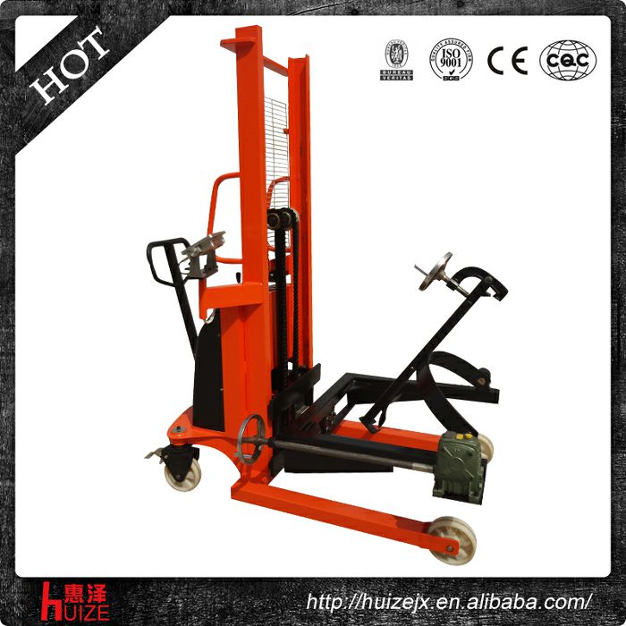 半電動稱重油桶車（夾鐵桶，手搖翻轉(zhuǎn)倒料）2